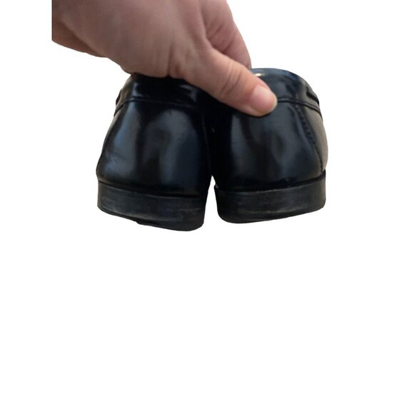 COLE HAAN MEN'S BLACK LEATHER PINCH TASSEL SLIP-ON LOAFER SZ 10.5D - Picture 7 of 8